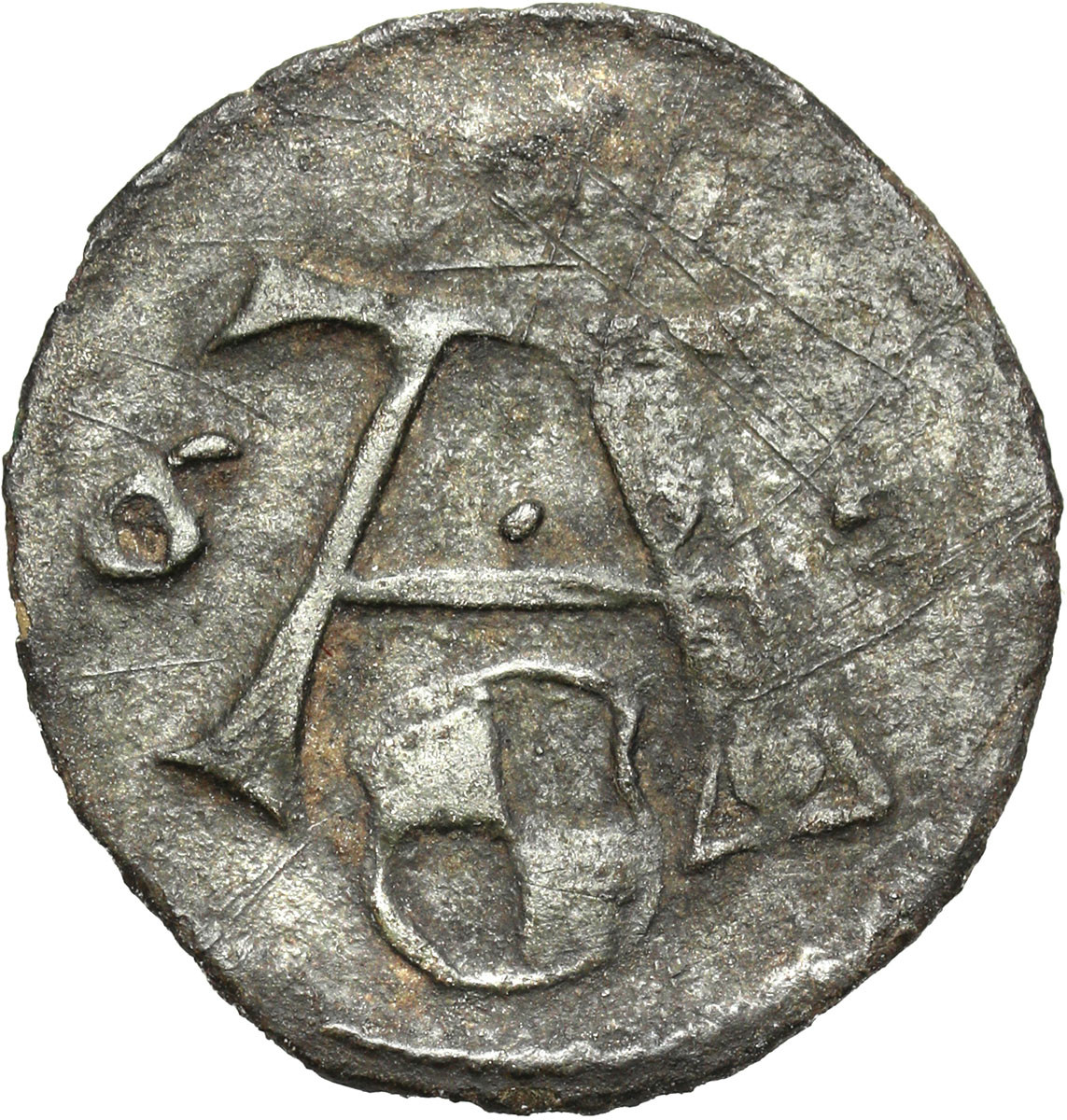 Prusy Książęce, Albert Hohenzollern (1525-1568). Denar 1563, Królewiec – RZADKOŚĆ R4
